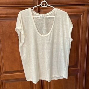 Frame organic cotton scoop neck tee